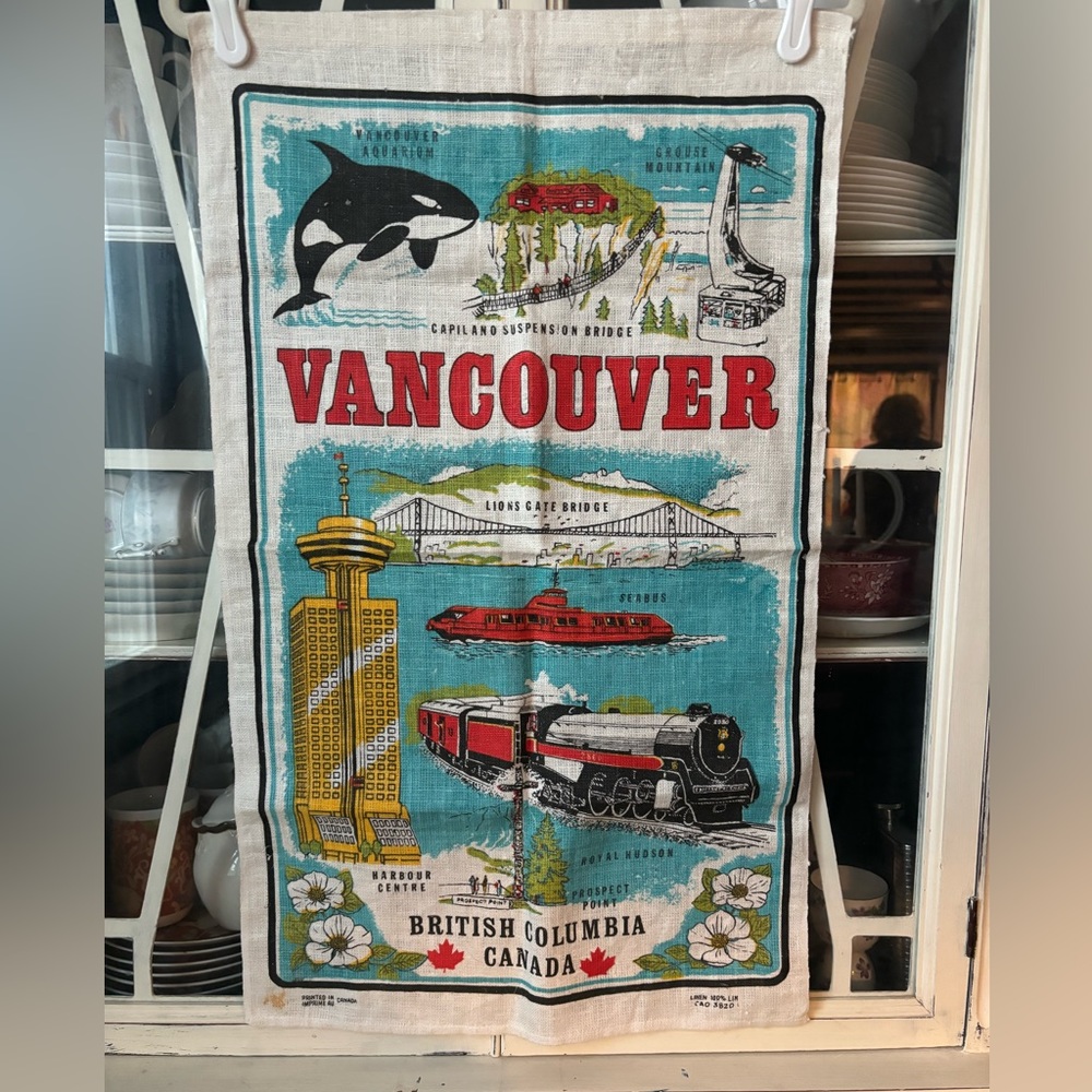 Vintage Vancouver Tea Towel